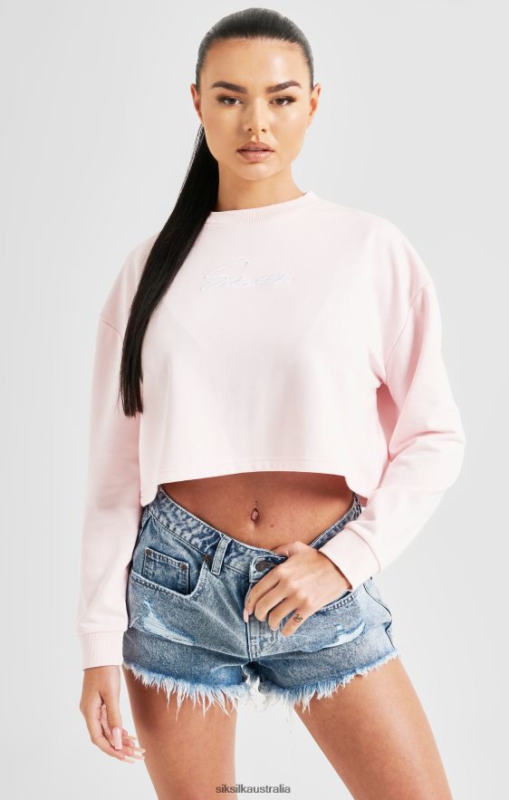 Women Apparel TB82N83 SikSilk Pink Signature Sweatshirt