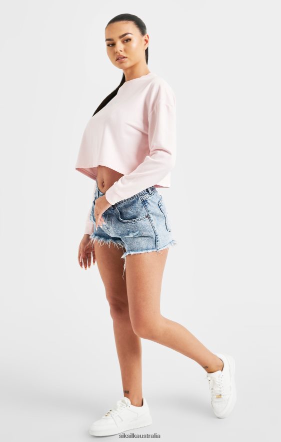 Women Apparel TB82N83 SikSilk Pink Signature Sweatshirt