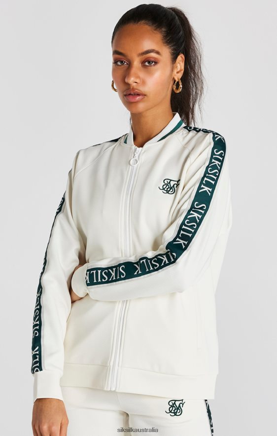 Women Apparel TB82N89 SikSilk Ecru Tape Bomber