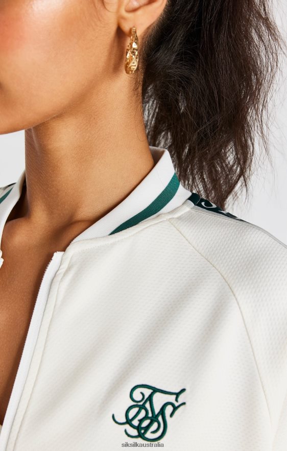 Women Apparel TB82N89 SikSilk Ecru Tape Bomber