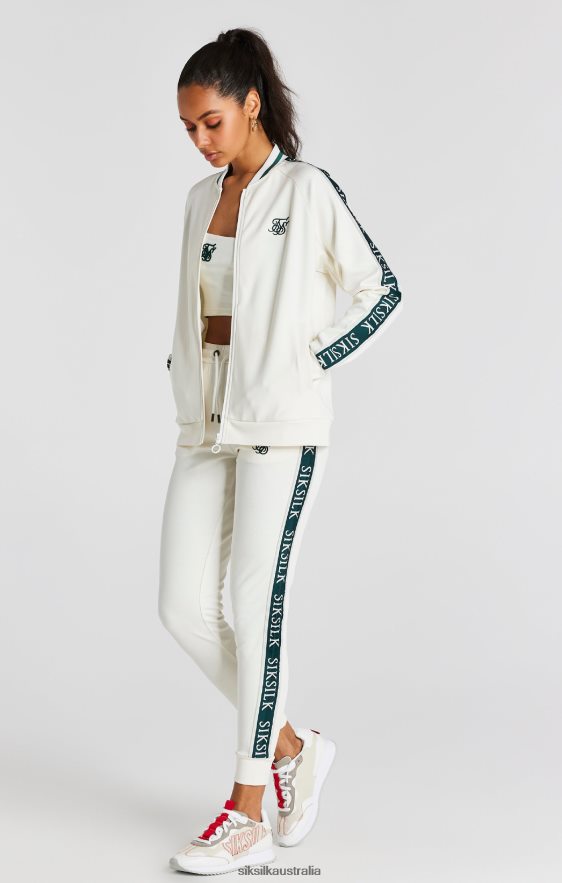 Women Apparel TB82N89 SikSilk Ecru Tape Bomber