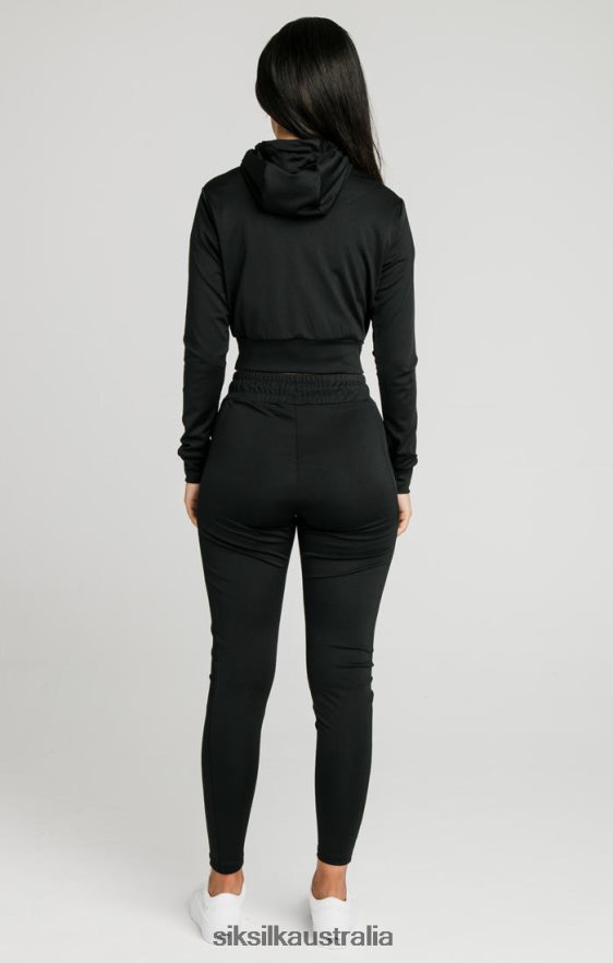 Women Apparel TB82N97 SikSilk Black Essential Track Top