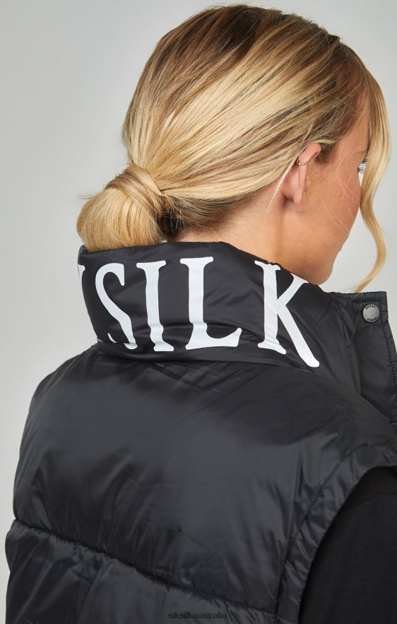 Women Apparel TB82N132 SikSilk Black Cropped Gilet