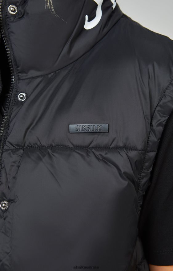 Women Apparel TB82N132 SikSilk Black Cropped Gilet