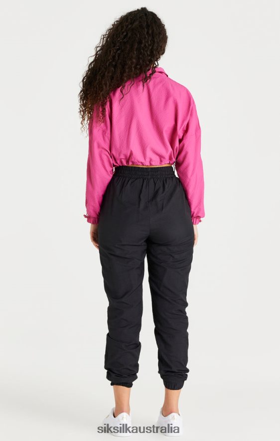 Women Apparel TB82N134 SikSilk Pink Cropped Ruched Jacket