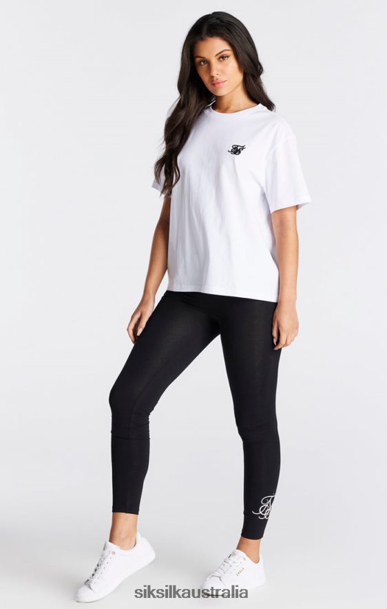 Women Apparel TB82N27 SikSilk White Essential Boyfriend T-Shirt