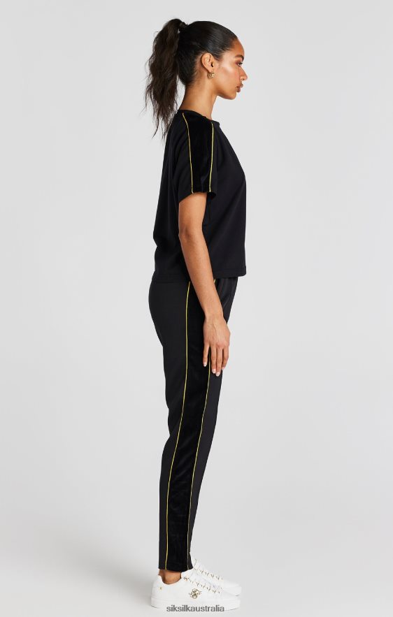 Women Apparel TB82N49 SikSilk Black T-Shirt