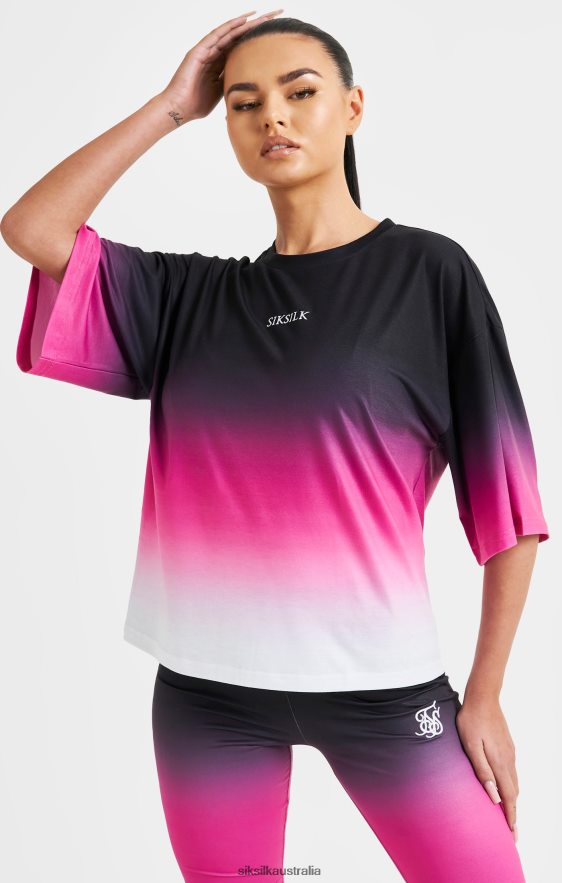 Women Apparel TB82N56 SikSilk Pink Fade T-Shirt