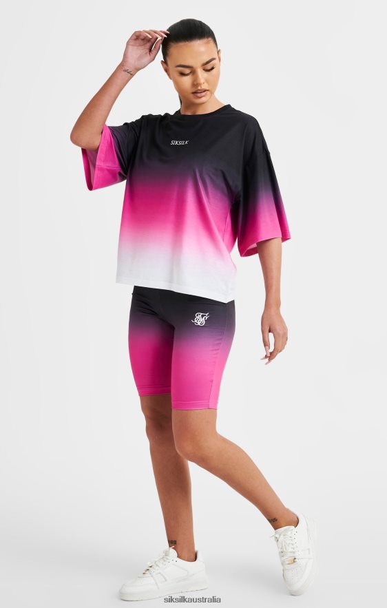 Women Apparel TB82N56 SikSilk Pink Fade T-Shirt