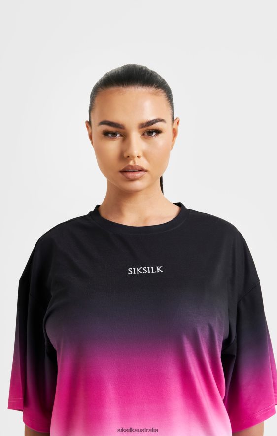 Women Apparel TB82N56 SikSilk Pink Fade T-Shirt