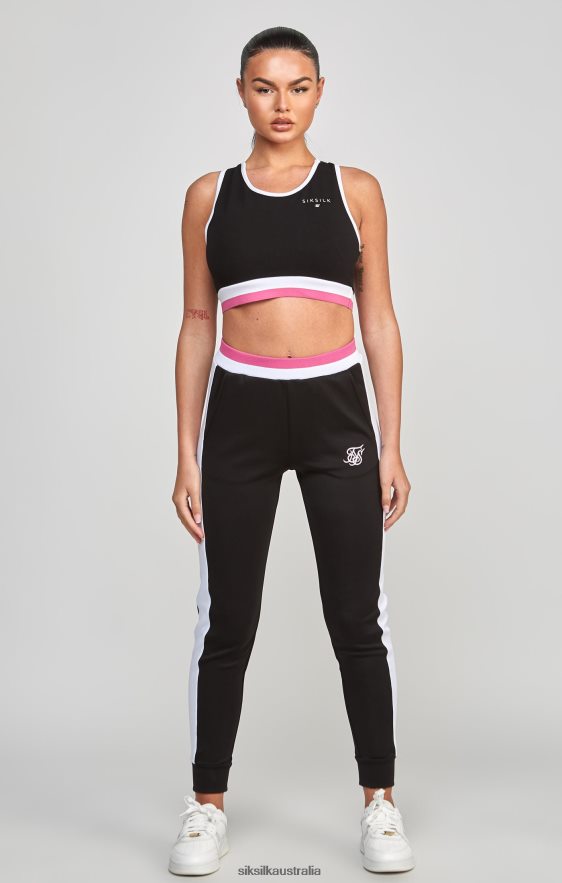 Women Apparel TB82N205 SikSilk Black Retro Bralette