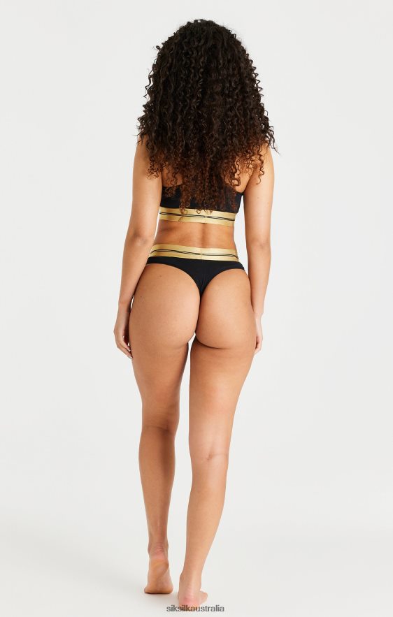 Women Apparel TB82N207 SikSilk Black Racerback Bralette