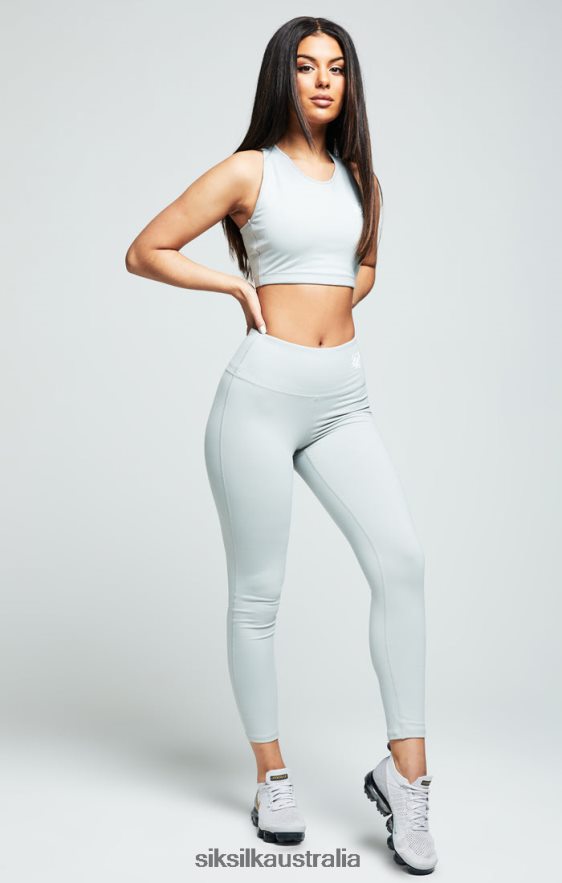 Women Apparel TB82N213 SikSilk Grey Essential Gym Bralette