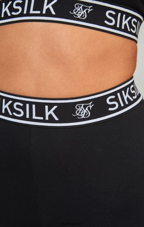 Women Apparel TB82N31 SikSilk Black Essential Tape Bralette